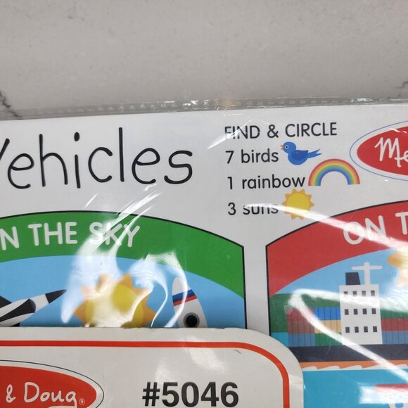 Melissa & Doug Learning Mat Vehicles lot Of 6 in The Sky On The Water On The Gro - Picture 6 of 6